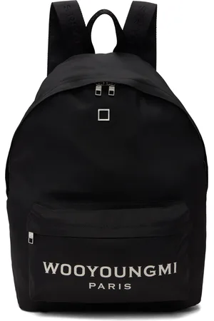 WOOYOUNGMI Sac à dos noir à logos