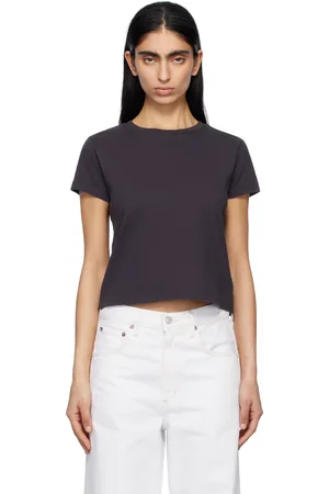 AGOLDE T-shirt rétréci Adine gris