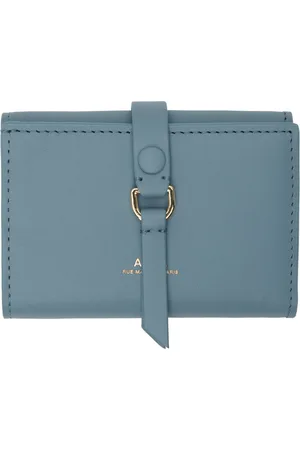 A.P.C. Portefeuille à trois volets Noa bleu
