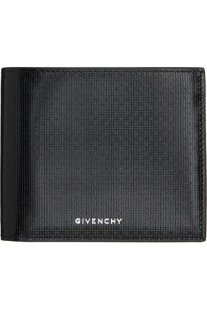 Givenchy Portefeuille noir en cuir à motif 4G