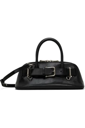 OSOI Mini sac noir à glissière et à boucle Brocle