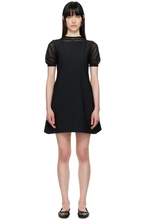AMOMENTO Robe courte cintrée noire