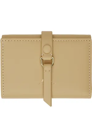 A.P.C. Portefeuille à trois volets Noa beige