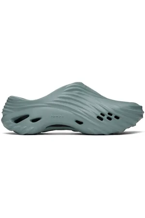 Crocs Sabots Wave bleus à semelle Echo