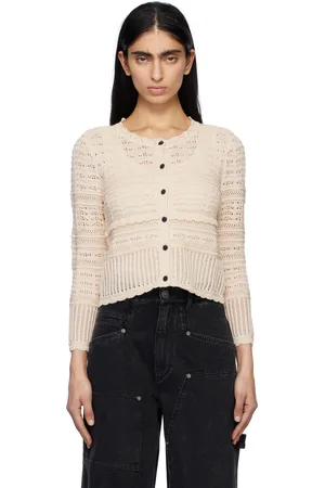 Isabel Marant Cardigan Ajaline blanc cassé