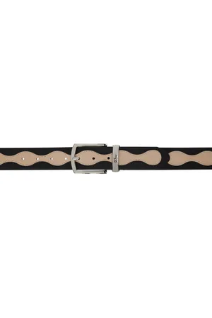 DIME Ceinture noire en cuir premium