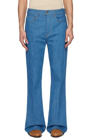 AMIRI Jean bleu à jambes plissées