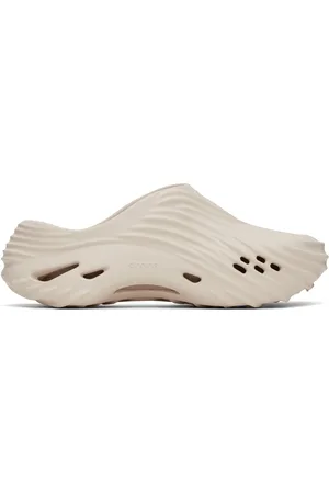 Crocs Sabots Wave beiges à semelle Echo