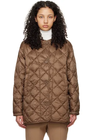 Max Mara Blouson Csoft brun rembourré en duvet - The Cube