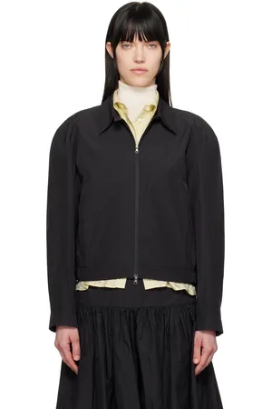 AMOMENTO Blouson écourté noir à glissière
