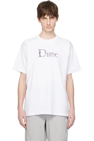 DIME T-shirt blanc à logo Steampunk