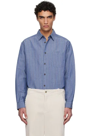A.P.C. Chemise Malo bleue
