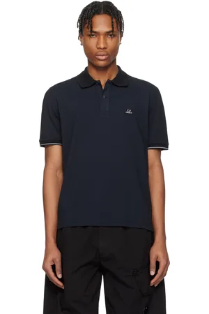 C.P. Company Polo noir en piqué