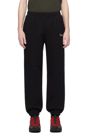 DIME Pantalon de survêtement noir à logo