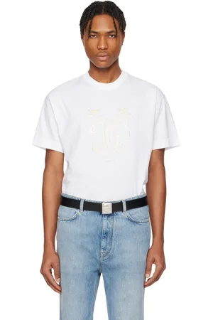 Givenchy T-shirt blanc à logo HG brodé