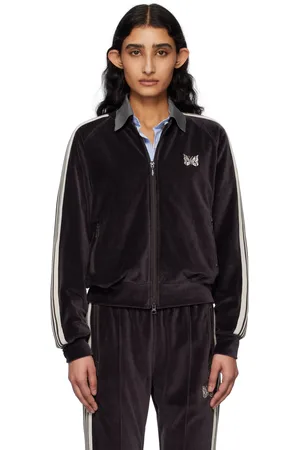 Pins & Needles Blouson de survêtement noir à col droit