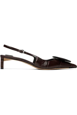 Jacquemus Chaussures à petit talon Duelo brunes à bride arrière - La croisière