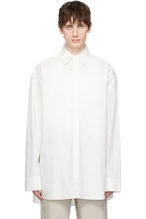J.W.Anderson Chemise blanche à appliqués en dentelle