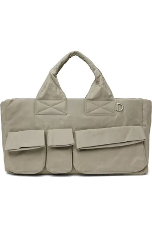 OPEN YY Cabas beige en sergé aspect peau de pêche