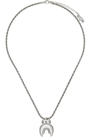 BAPE Collier argenté à pendentif de requin emblématique