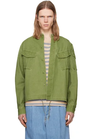 Kenzo Surchemise verte à poches