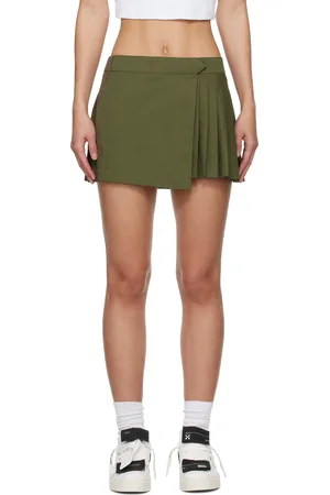 OFF-WHITE Minijupe Savana verte