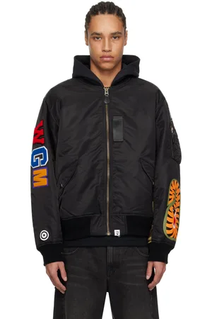 BAPE Blouson aviateur MA-1 noir à requin emblématique
