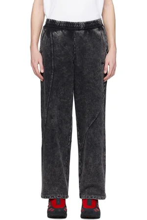 DIME Pantalon de survêtement Cyclone noir en jersey bouclette
