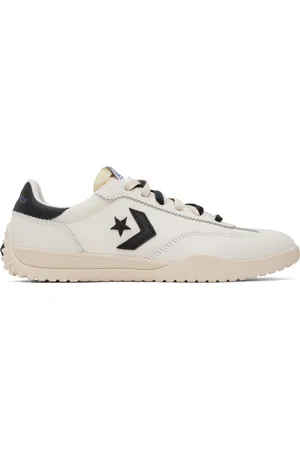 Converse Baskets Run Star blanches en nylon et cuir