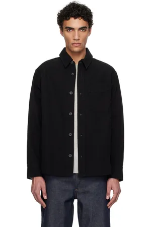 A.P.C. Surchemise Basile noire à logo brodé
