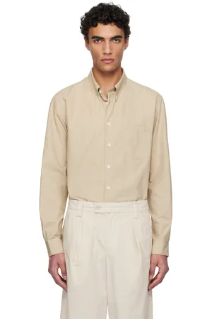 A.P.C. Chemise Edouard kaki à logo brodé