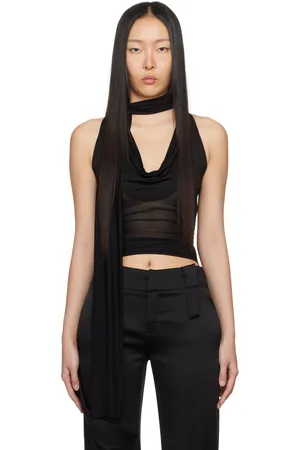 BLUMARINE Débardeur noir à col bénitier