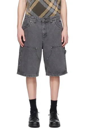 DIME Short menuisier gris en denim