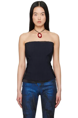 OTTOLINGER Haut de style corset façon tailleur bleu marine