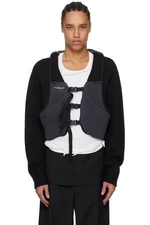 DOUBLET Cardigan noir et gris à veste de randonnée