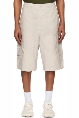 CASEY CASEY Short cargo Mamo blanc cassé