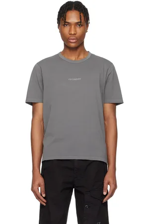 C.P. Company T-shirt gris en jersey 24/1 teint avec réserve