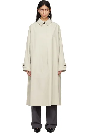 STUDIO NICHOLSON Trench Holin blanc cassé