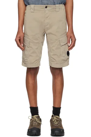 C.P. Company Short cargo beige en sergé extensible