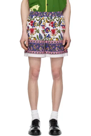 HARAGO Short multicolore à motif fleuri imprimé
