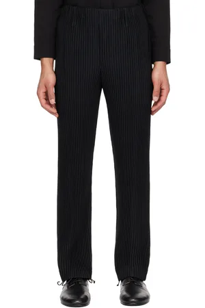 Issey Miyake Pantalon plissé Tailored 1 noir