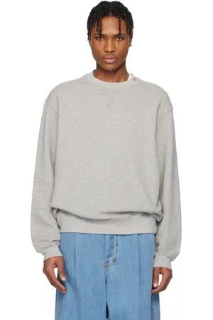 THE ELDER STATESMAN Pull molletonné gris à col ras du cou - Daily