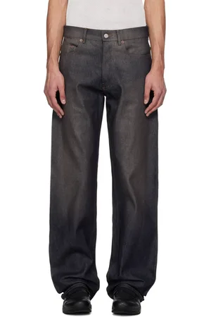 MAGLIANO Jean Livello bleu marine en denim brut