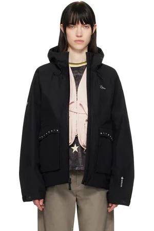 DIME Blouson noir en taffetas GORE-TEX® à clous édition adidas Originals