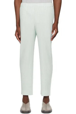 Issey Miyake Pantalon Tailored Pleats 2 bleu