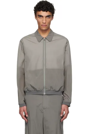 AMOMENTO Chemise transparente grise à glissière