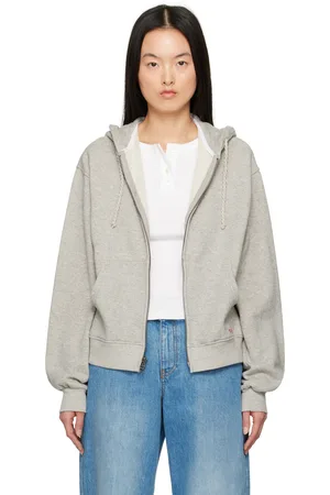 THE ELDER STATESMAN Pull à capuche gris à glissière - Daily
