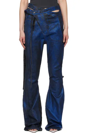 OTTOLINGER Jean portefeuille noir et bleu exclusif à SSENSE