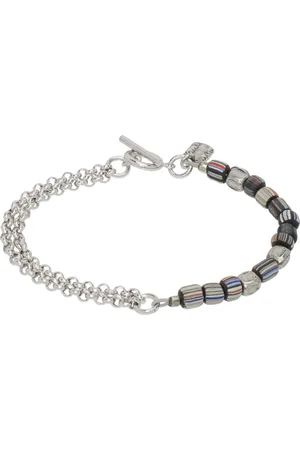 Paul Smith Bracelet argenté à perles