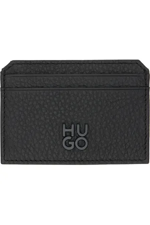 HUGO BOSS Porte-carte noir en cuir